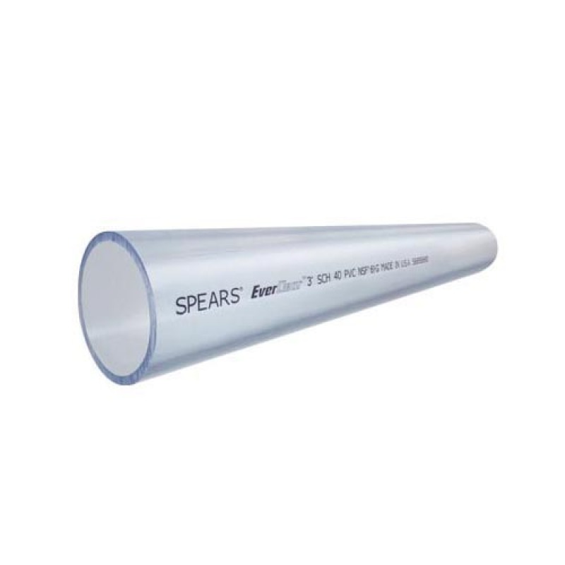 TuberÃas Clear: PVC Industrial Pipe PVC-SCH-80