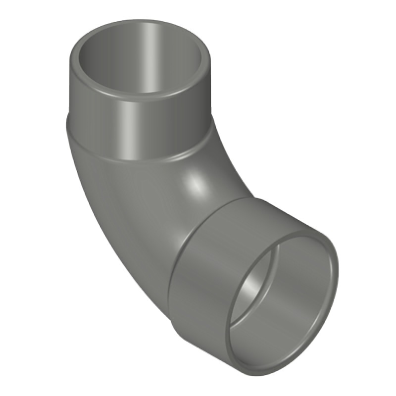 90° Street Ell - Sweep, Gray