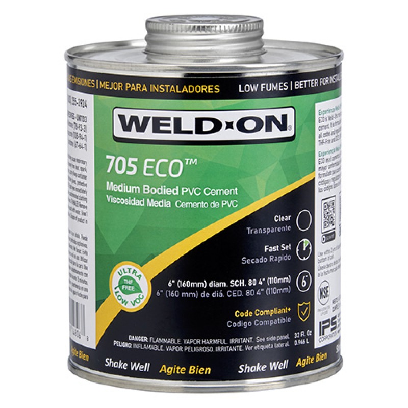 Cementos para PVC Weld-On® 705™ PVC ECO