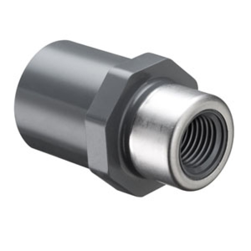 Adapters Female Spigot Adapter - Special Reinforced Reducing Spigot x SR Fipt - Stainless Steel Collar