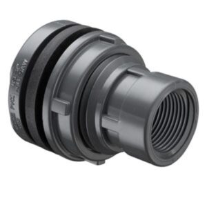 Tank Adapters, PVC New Style Standard with Neoprene Gaskets Socket x Fipt