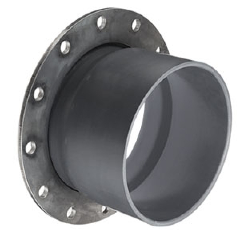 Pipe Flange: Flange Van Stone Style with Steel Ring PVC-SCH-80 Socket