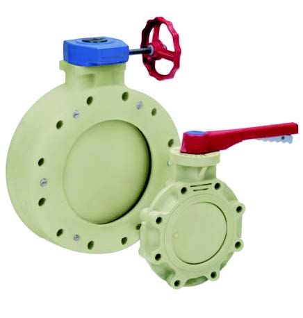 Válvula de mariposa polipropileno