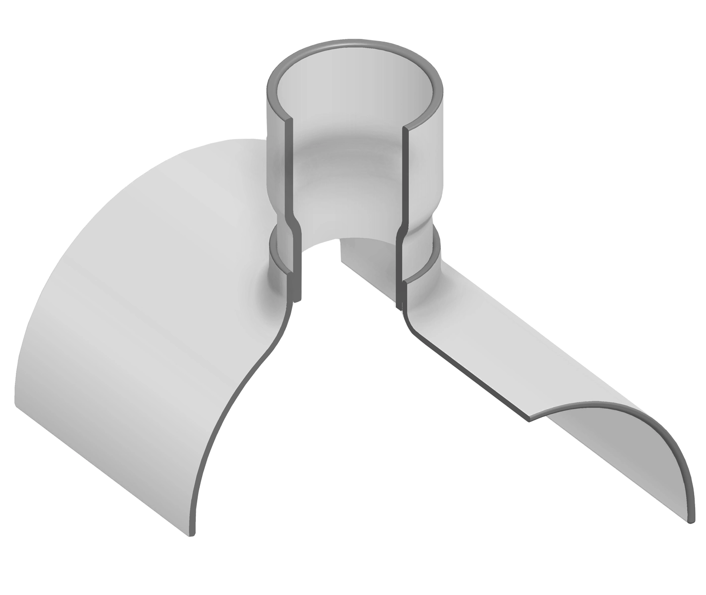 PVC Low Head PIP Fabricated Stub Saddle